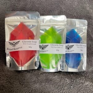 Set of 3 Crystal Glycerin Soap